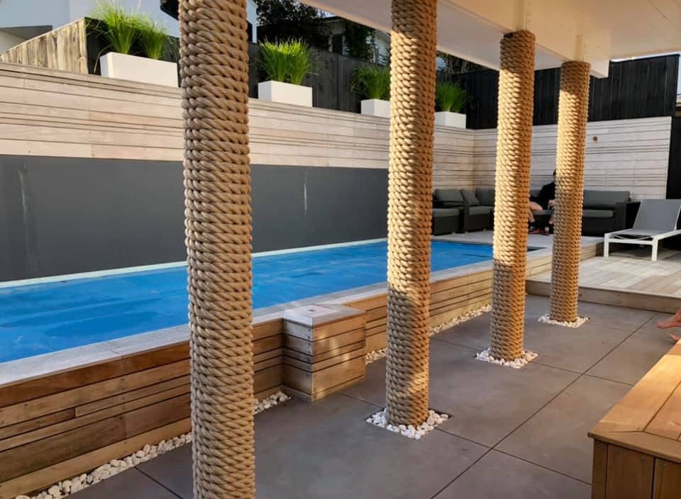Outdoor pool & cabana